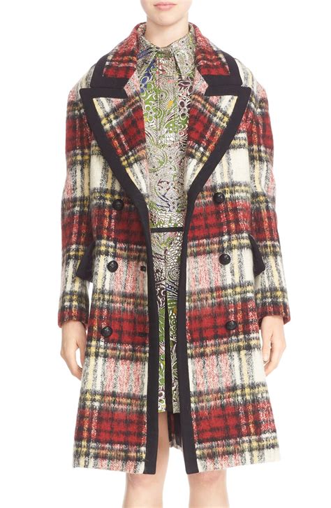 burberry tartan wool coat